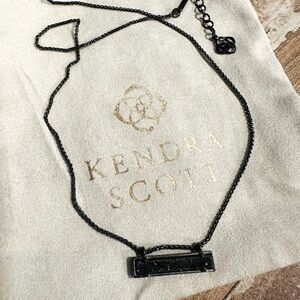 Black Kendra Scott Leanor Druzy Necklace 🖤